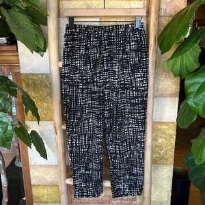 Collective Concepts Women’s High Rise Black/White Straight Leg Pants, Size Small